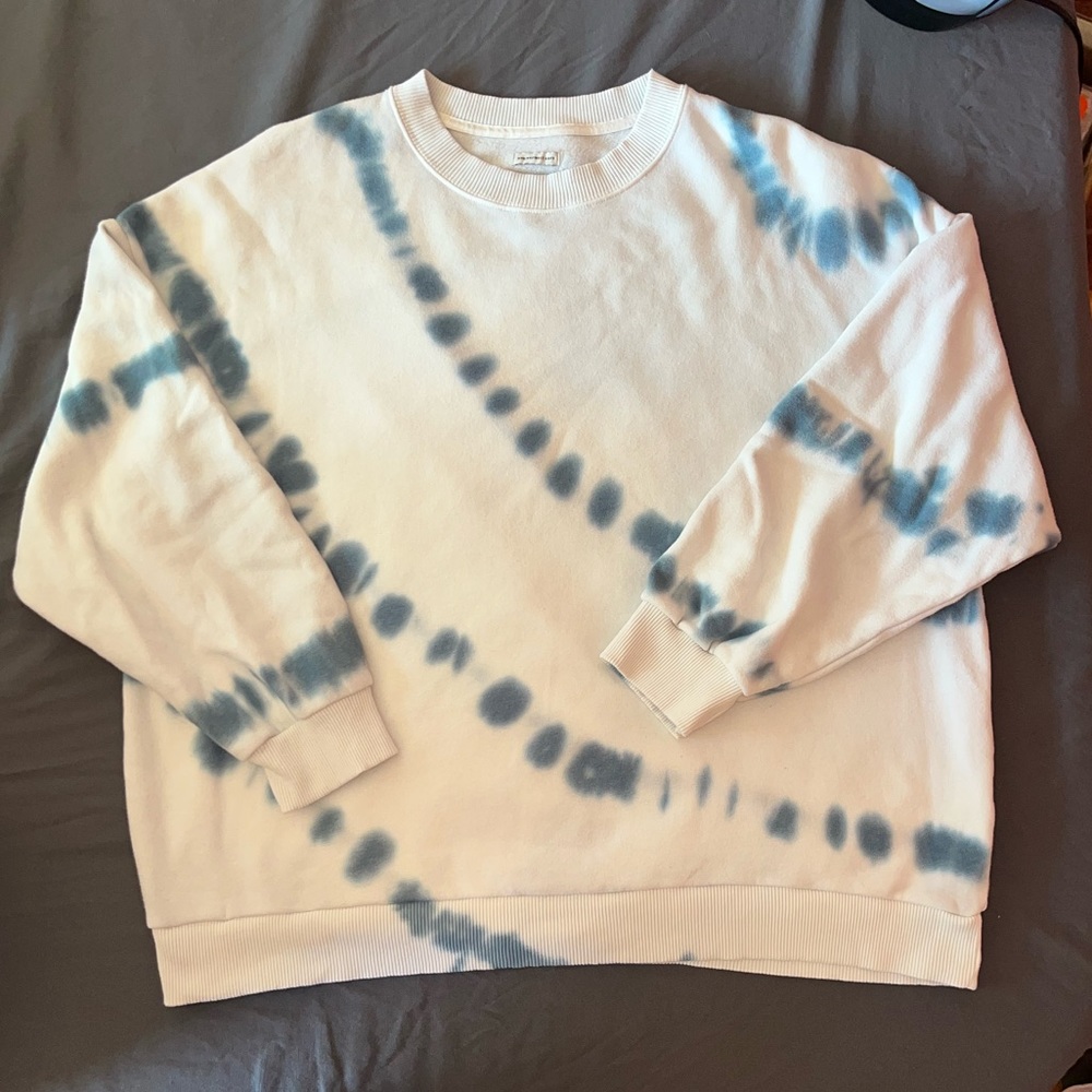 AMERICAN EAGLE White & Blue ultra soft sweatshirt XL